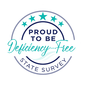 CSL-52009_DeficiencyFreeLogo-2 Proud to be Deficiency-Free State Survey badge – Charter Senior Living of Hazel Crest, Illinois